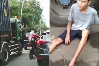 Kronologi Sopir Pajero Arogan yang Pukul Sopir dan Pecahkan Kaca Truk Kontainer di Jakut