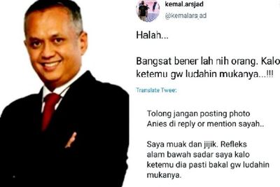 Minta Maaf karena Ingin Ludahi Muka Anies, Kemal Arsjad Ucapkan Terimakasih ke Netizen 