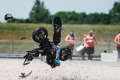 Alami Crash Hingga Motor Hancur, Valentino Rossi Gagal di MotoGP Belanda 2021