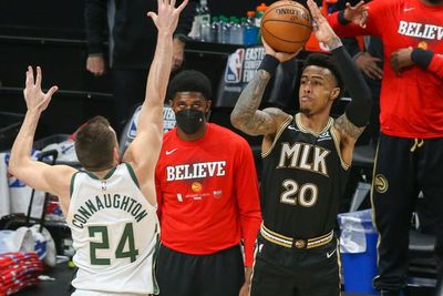 FOTO: Bermain Tanpa Young, Atlanta Hawks Sanggup Tundukkan Milwaukee Bucks 110-88