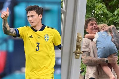 Momen Haru Lindelof Pulang ke Rumah Disambut Putra Kecilnya Usai Swedia Gagal di EURO 2020