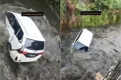 Mobil Hanyut saat Tanggul Penahan Sungai Ambruk, Pemilik Lemas Cicilan Baru Jalan Setahun