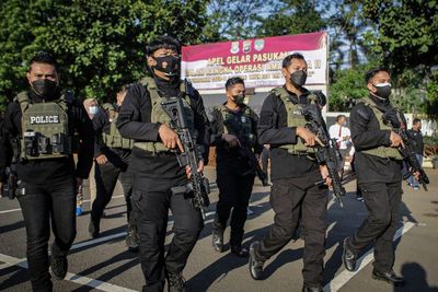FOTO: Apel Gabungan Operasi PPKM Darurat di Tangerang