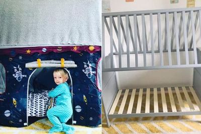 Kreatif, Ibu Ini Mengubah Tempat Tidur Tua Jadi Tenda Bermain Anaknya