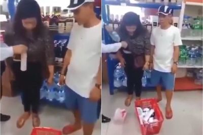 Waduh! Wanita Ini Ketahuan Mencuri di Minimarket, Selipkan Puluhan Barang di Dalam Pakaian