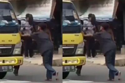 Nekat, Sekumpulan Bocah di Depok Coba Stop Truk dengan Tangan Kosong