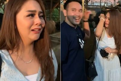 Jenita Janet Nangis Dikasih Kado Antimainstream dan Nyeleneh Sama Suami saat Ultah