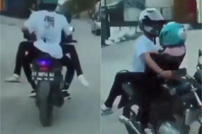 Viral Sejoli Boncengan di Atas Motor seperti Berhubungan Badan, Kemaluan Saling Nempel