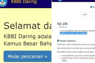 Kata Oppa Masuk di KBBI, Netizen: Itu Kan Bahasa Korea, Kok Masuk?