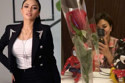 Nikita Mirzani Bahagia Pamer Bunga Mawar dari Pacar: Cepat Pulang Yah Biar Kita Holiday