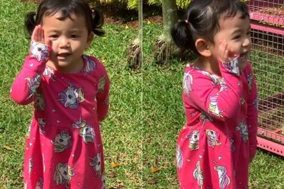 Aksi Thania Anak Ruben Onsu Teriak Panggil Burung yang Terbang Bikin Netizen Gemes