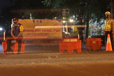 FOTO: Pengetatan Mobilitas Warga di Kota Kediri