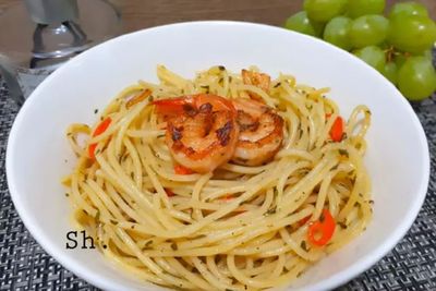 Enaknya Makan Aglio Olio Udang Yang Bisa Kita Bikin di Rumah