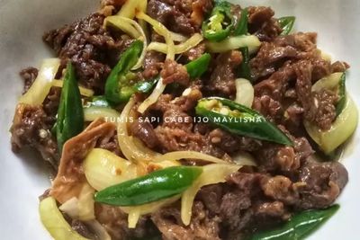 Pagi Ini Coba Buat Daging Sapi Sengkel Masak Cabe Hijau Yuk Guys