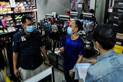 FOTO: Razia Pelanggaran PPKM Darurat di Bekasi