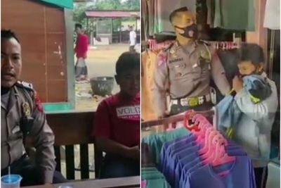 Mengharukan, Polisi di Aceh Selamatkan Anak Yatim Piatu Terlantar, Banjir Doa dari Netizen