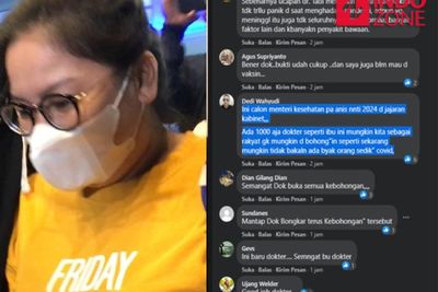 Netizen di Facebook Dukung dr Lois yang Tak Percaya Corona: Ini Calon Menkesnya Pak Anies
