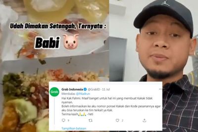 Akhirnya Grab Minta Maaf Pelanggan Tertipu Makan Babi, Pesan Makanan Tanpa Label Non Halal