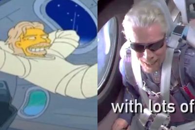 The Simpsons Bikin Geger, Lagi-lagi Berhasil Prediksi Richard Branson ke Luar Angkasa