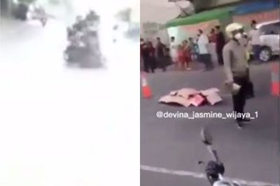Detik-detik Pemotor Ngebut Tabrak Pasutri Hingga Tewas di Tempat saat Menyeberang Jalan
