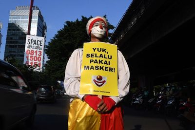 FOTO: Kampanye Penerapan Prokes di Jakarta