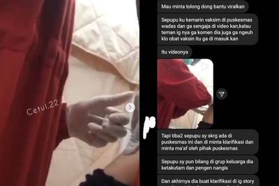 Viralkan Video saat Disuntik Vaksin Kosong, Wanita Ini Diduga Diancam & Dipaksa Minta Maaf
