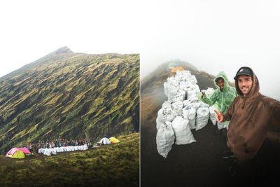Viral Bule Prancis Benjamin Ortega Bersih-bersih 1,6 Ton Sampah di Gunung Rinjani