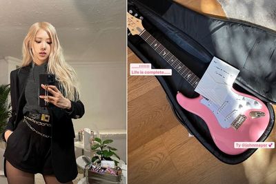 Beruntung Banget, Rose BLACKPINK Dapat Hadiah Gitar dari John Mayer