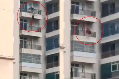 Viral Video Mengerikan Wanita Jatuh dari Gedung Apartemen Setelah Bertengkar dengan Suami