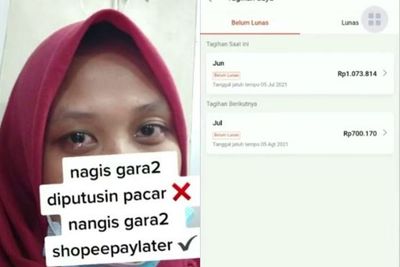 Wanita Ini Nangis Hingga Mata Sembab Karena Tagihan Belanja Online, Netizen: Ga Sadar Diri