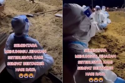 Pilu! Petugas Pemakaman Covid-19 Terpaksa Takbiran Idul Adha di Tengah Kuburan