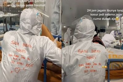 Penuh Haru! Anak Jaga Ibunya yang COVID-19 di IGD, 24 Jam Pakai APD dan Tak Ada Tidur