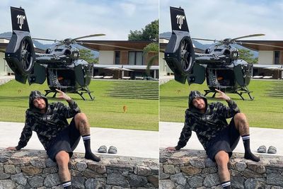 Gaya Neymar Pamer Helikopter Mercedes Pribadi Senilai Rp 200 Milyar, Kece Abis!