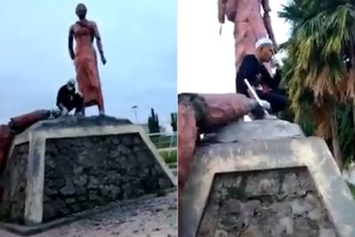 Patung Tugu Tani Dihancurkan ODGJ, Warga Kira Memang Mau Diganti, Tertipu oleh Masker