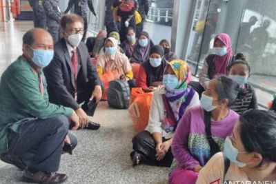 Sebanyak 63 Pekerja Migran Indonesia Dipulangkan dari Penjara Malaysia
