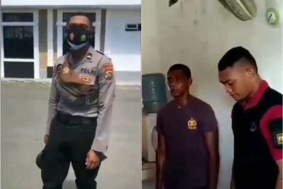 Hina Tukang Sapu Jalanan, Oknum Polisi Dihukum Siang Bolong: Mohon Maaf Sebesar-besarnya
