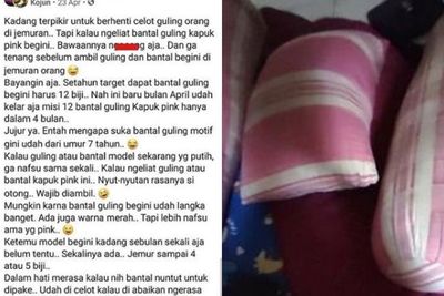 Viral Pria Fetish Bantal dan Guling Milik Orang, Nafsu Birahinya Bangkit Lihat yang Pink