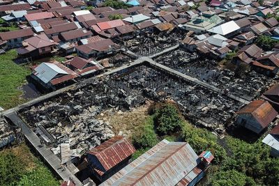 FOTO: Suasana Permukiman Padat Penduduk Palangkaraya Pascakebakaran