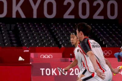 Detik-detik Smash Maut Kevin Sanjaya di Depan Net, Bikin Ganda Putra India Mati Kutu