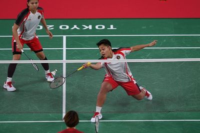 FOTO: Olimpiade Tokyo 2020, Ganda Putri Indonesia Melawan Jepang