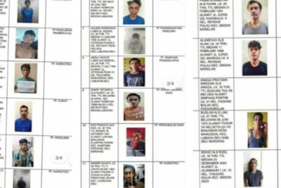 18 Tahanan Kabur dari Sel Polsek Medan Labuhan, 14 Sudah Ditangkap: Ini Nama dan Fotonya