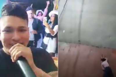 Momen Ngeri Seorang Wanita Jatuh Setinggi 6 Meter dari Jendela Apartemen saat Berpesta