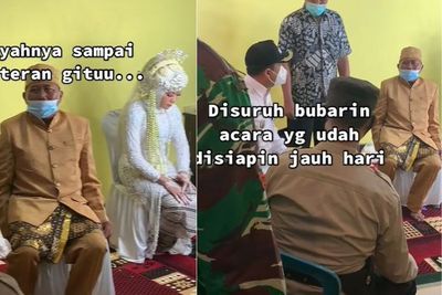 Viral Acara Pernikahan di Rumah Dibubarkan, Netizen Kasihan Lihat Ayah Pengantin Gemetaran