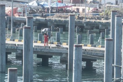FOTO: Pembangunan Pelabuhan Multipurpose WAE Kelambu
