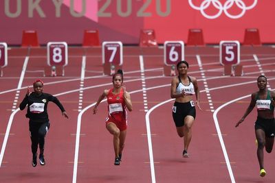 FOTO: Penyisihan Atletik 100 Meter Putri Olimpiade Tokyo 2020