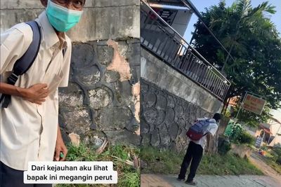 Viral Kakek Ini Lemas Kelaparan, Jalan Kaki Sambil Pegangi Perut, Bikin Netizen Mewek