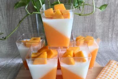 Pagi Ini Kita Coba Buat Puding Mangga Yoghurt Yuk Guys