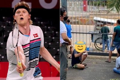 POPULER: Anders Antonsen Senggol Anthony Ginting & Tukang Bakso Jualan di Depan Hotel