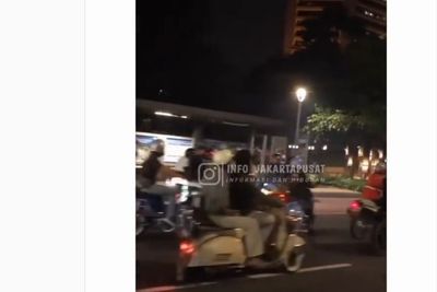 Viral Konvoi Pemotor di Sudirman Jakpus Berujung Dibubarkan Polisi