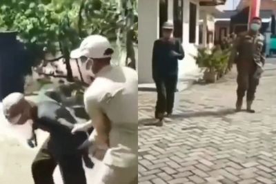 Pura-pura Pincang Mengemis, Pria Ini Malah Berlari saat Dirazia Satpol PP Purbalingga